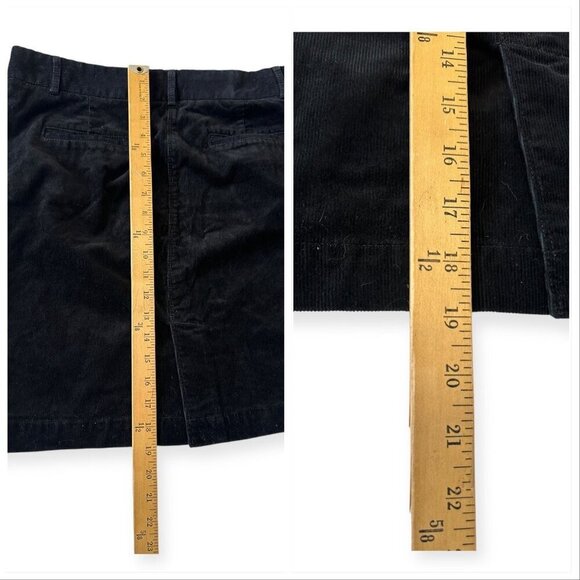 J Crew Stretch Corduroy Skirt, Size 12P, Black - Picture 8 of 8